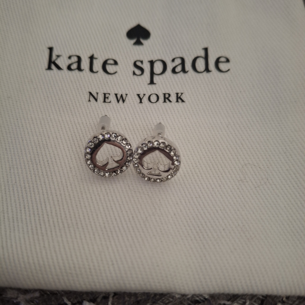 Kate Spade Silver Heart Earrings